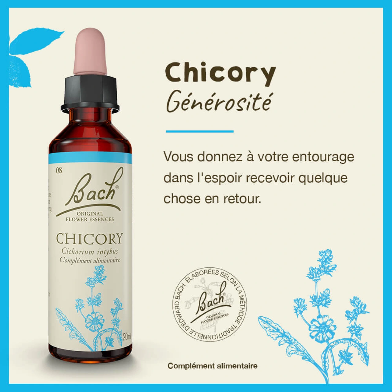 Fleurs de Bach Chicory n°8 - Vue 7