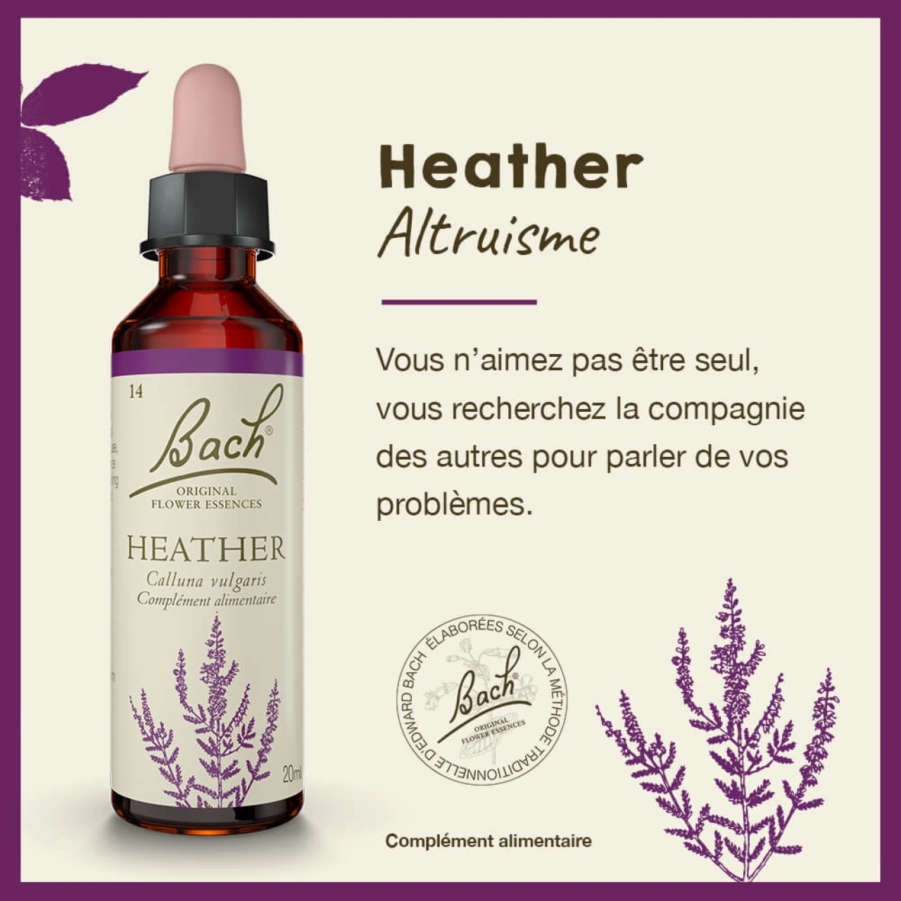 Fleurs de Bach Heather n°14 - Vue 4