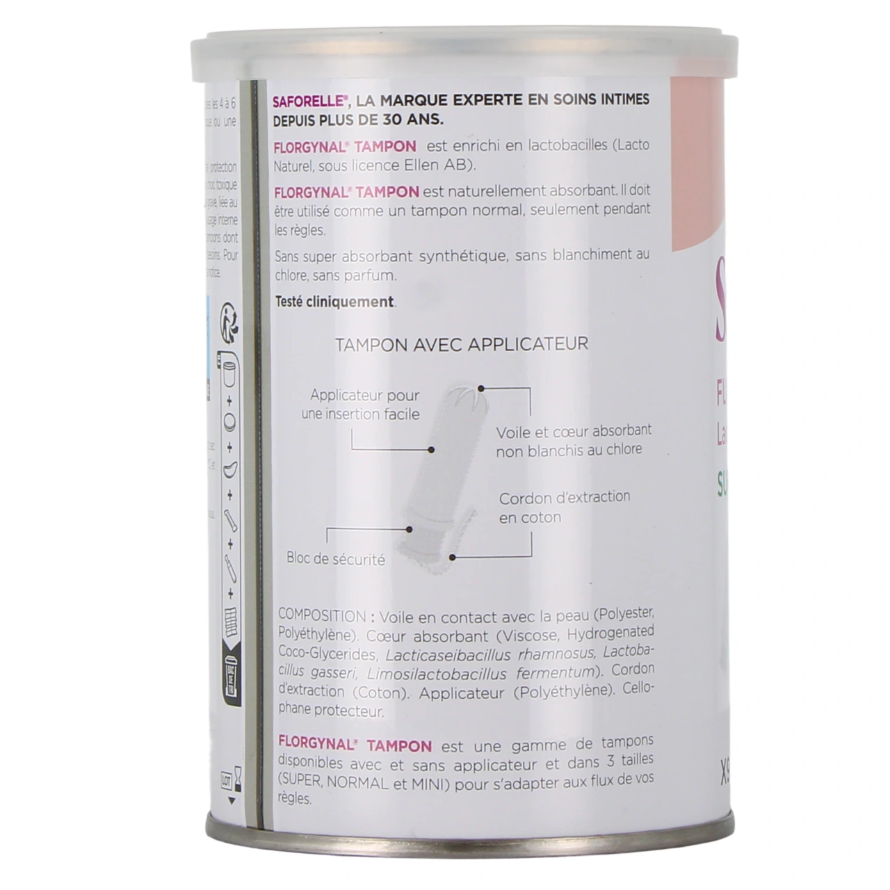 Florgynal Tampon Lactobacilles by Saforelle - Vue 15