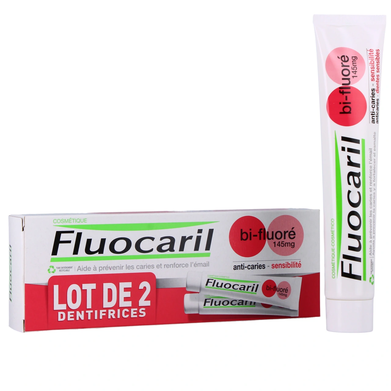 Fluocaril Dentifrice Bi-fluoré Dents Sensibles 145 mg - Fluocaril