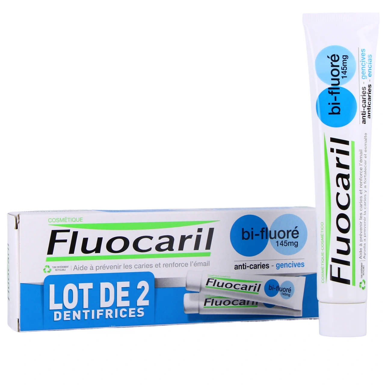 Fluocaril Dentifrice Bi-Fluoré Gencives 145 mg - Fluocaril