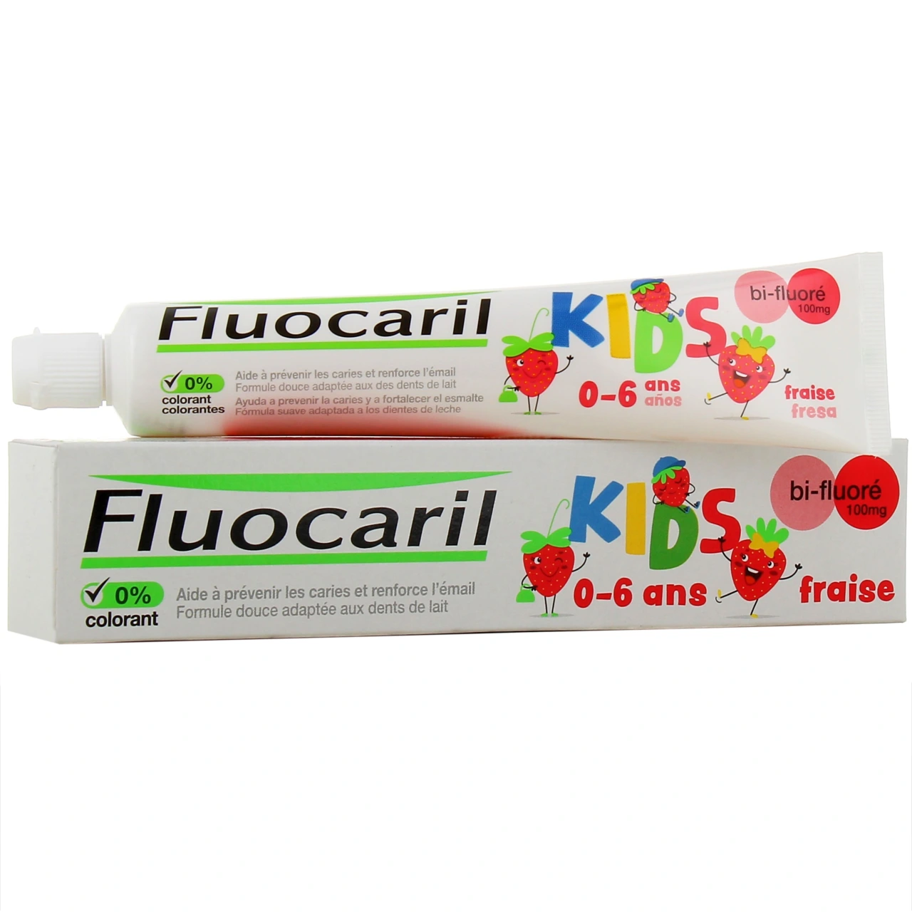 Fluocaril Dentifrice Kids 0-6 Ans Fraise - Fluocaril