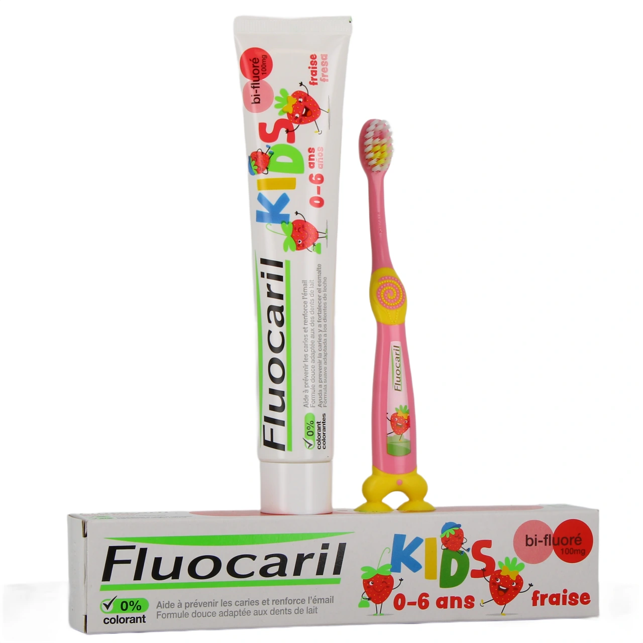 Fluocaril Dentifrice Kids 0-6 Ans Fraise - Vue 2