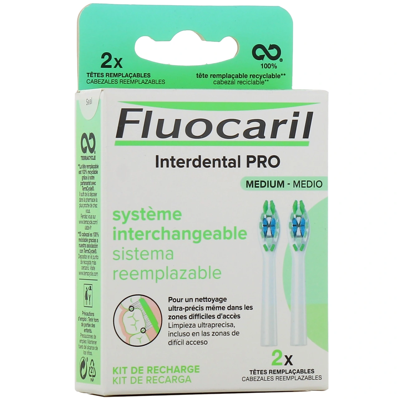 Fluocaril Interdental Pro Brosse à Dents Tête Remplaçable - Vue 10
