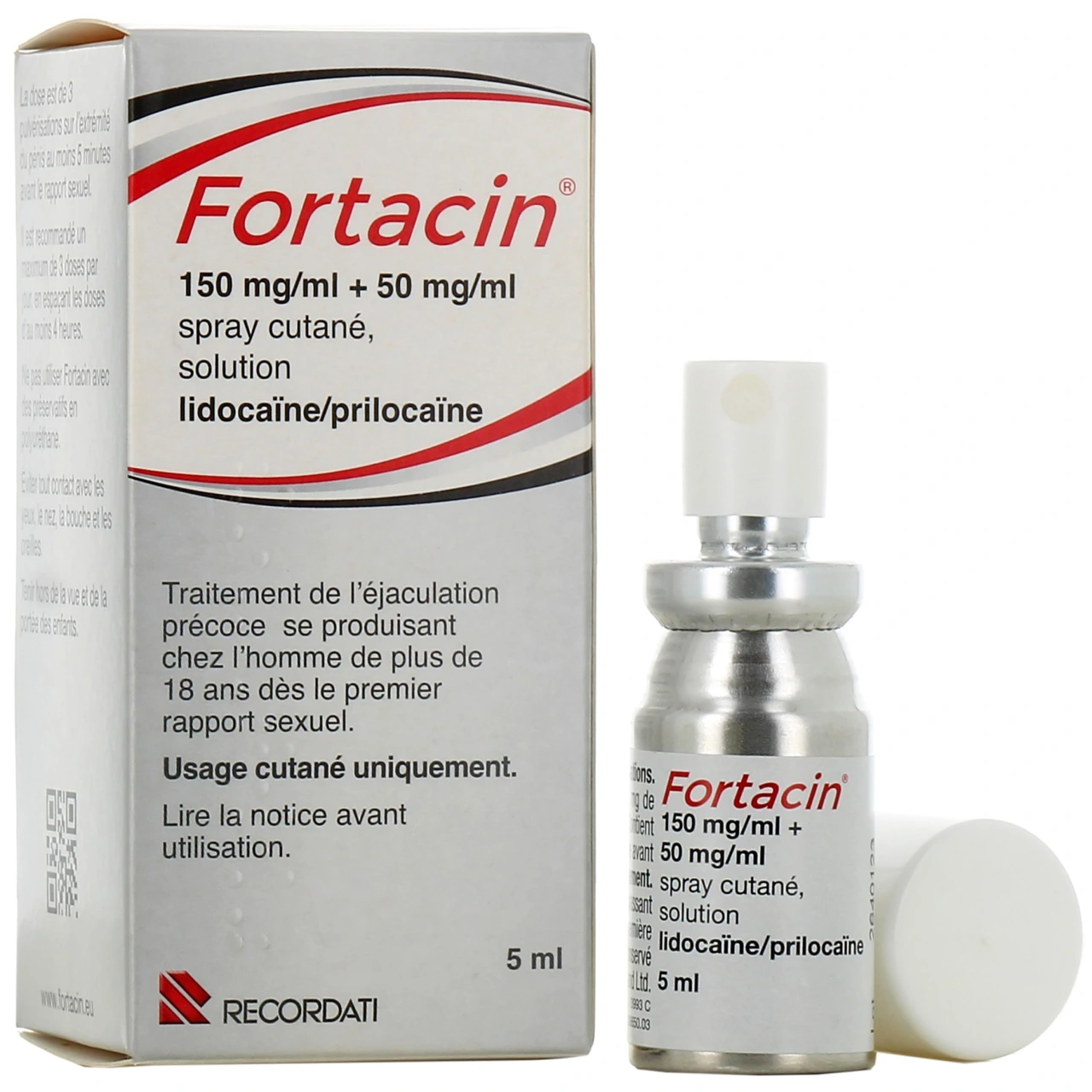 Fortacin spray contre l'éjaculation précoce - Bouchara Recordati