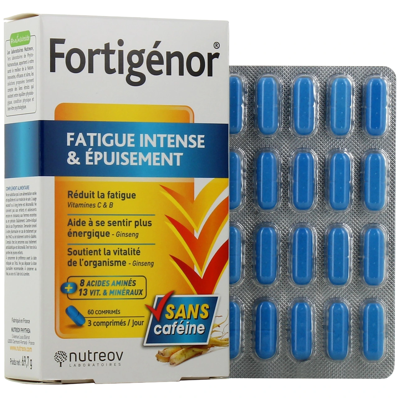Fortigenor Fatigue Intense et épuisement - Nutreov Physcience