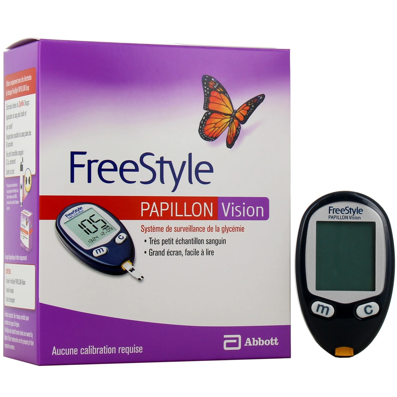 Freestyle Papillon Vision Système de Surveillance de la Glycémie - Abbott