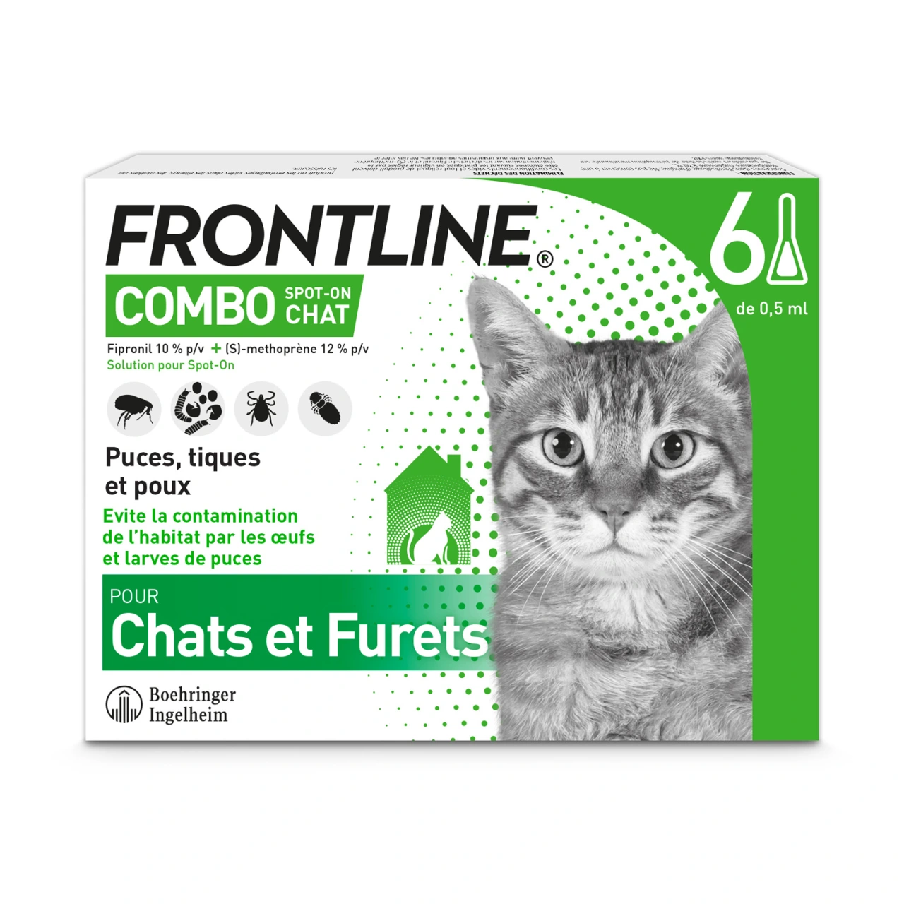 Frontline Combo Chat 3 et 6 pipettes - Vue 2