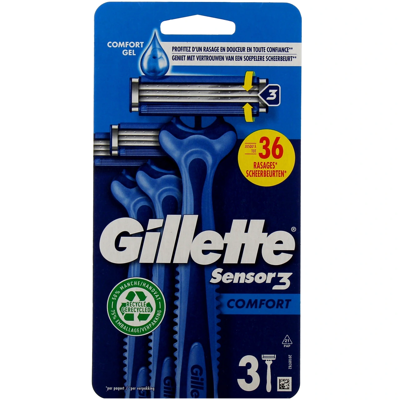 Gillette Sensor 3 Comfort Rasoir mécanique - Merck