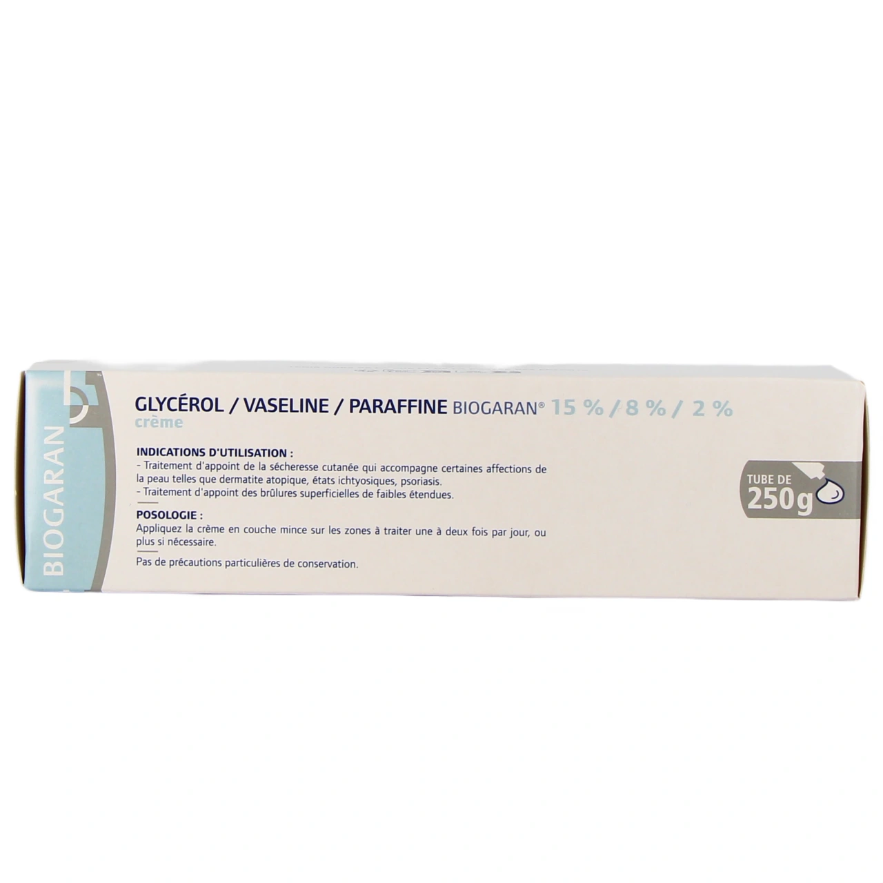 Glycérol Vaseline Paraffine crème 250 g Biogaran - Vue 3