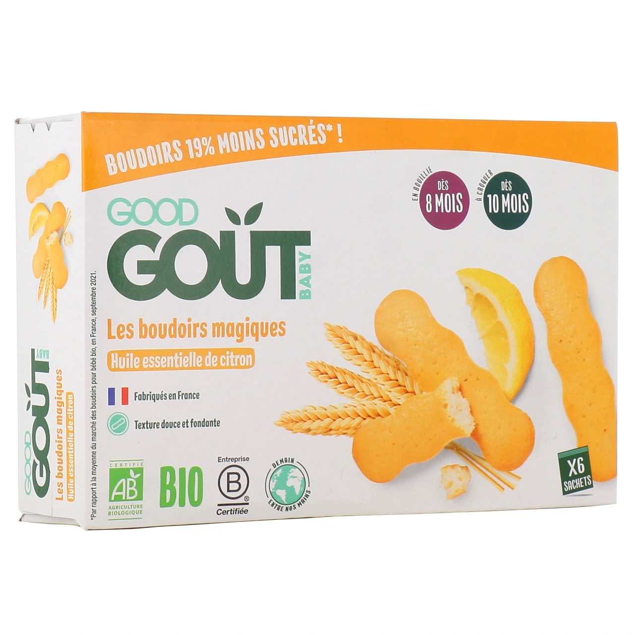Good Goût Boudoirs à l'huile essentielle de citron - Good Goût