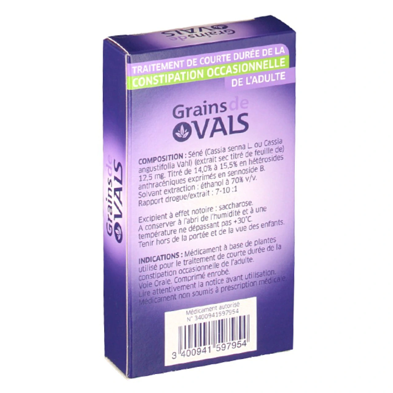 Grains de Vals constipation occasionnelle - Vue 2