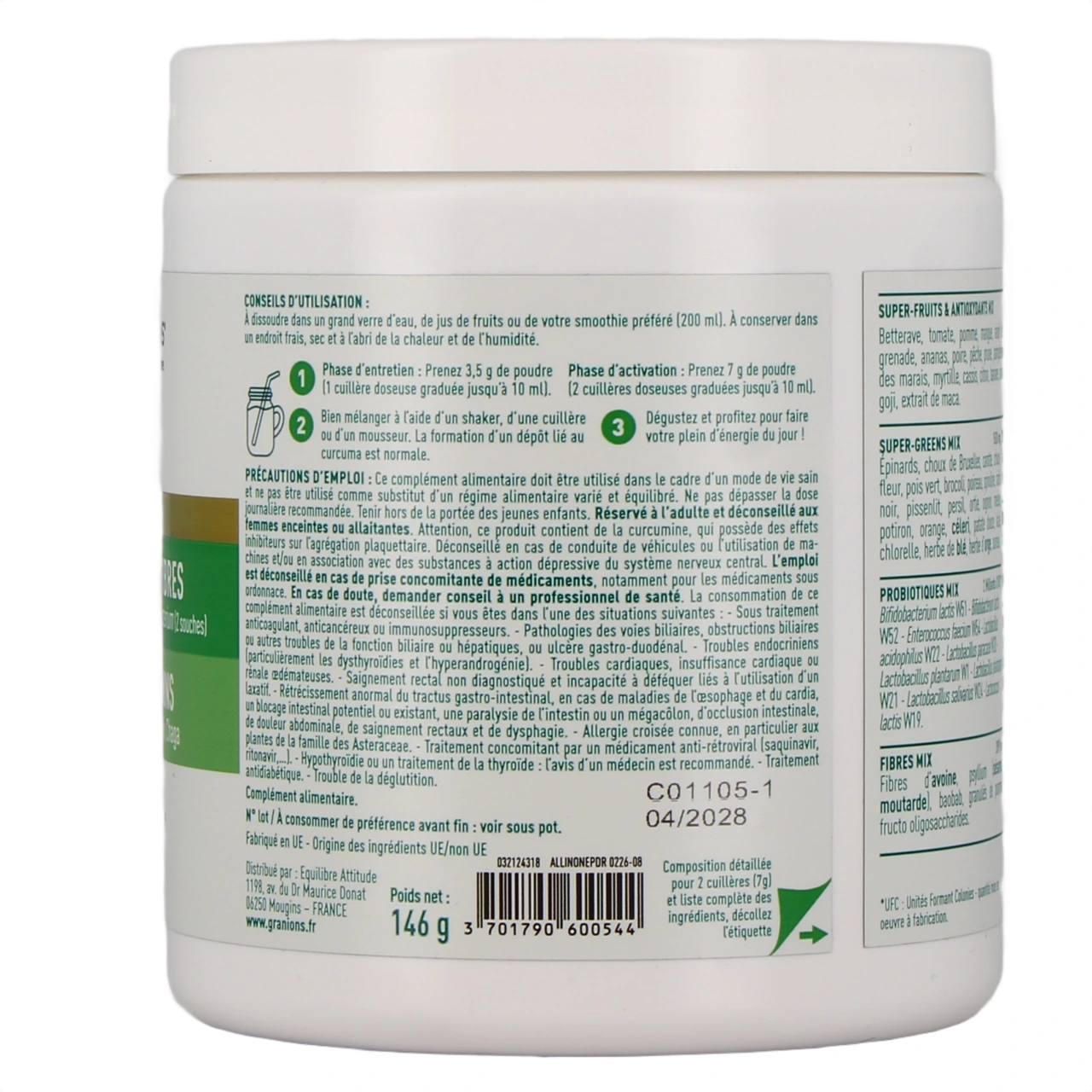 Granions All In One Green Mix - Vue 3