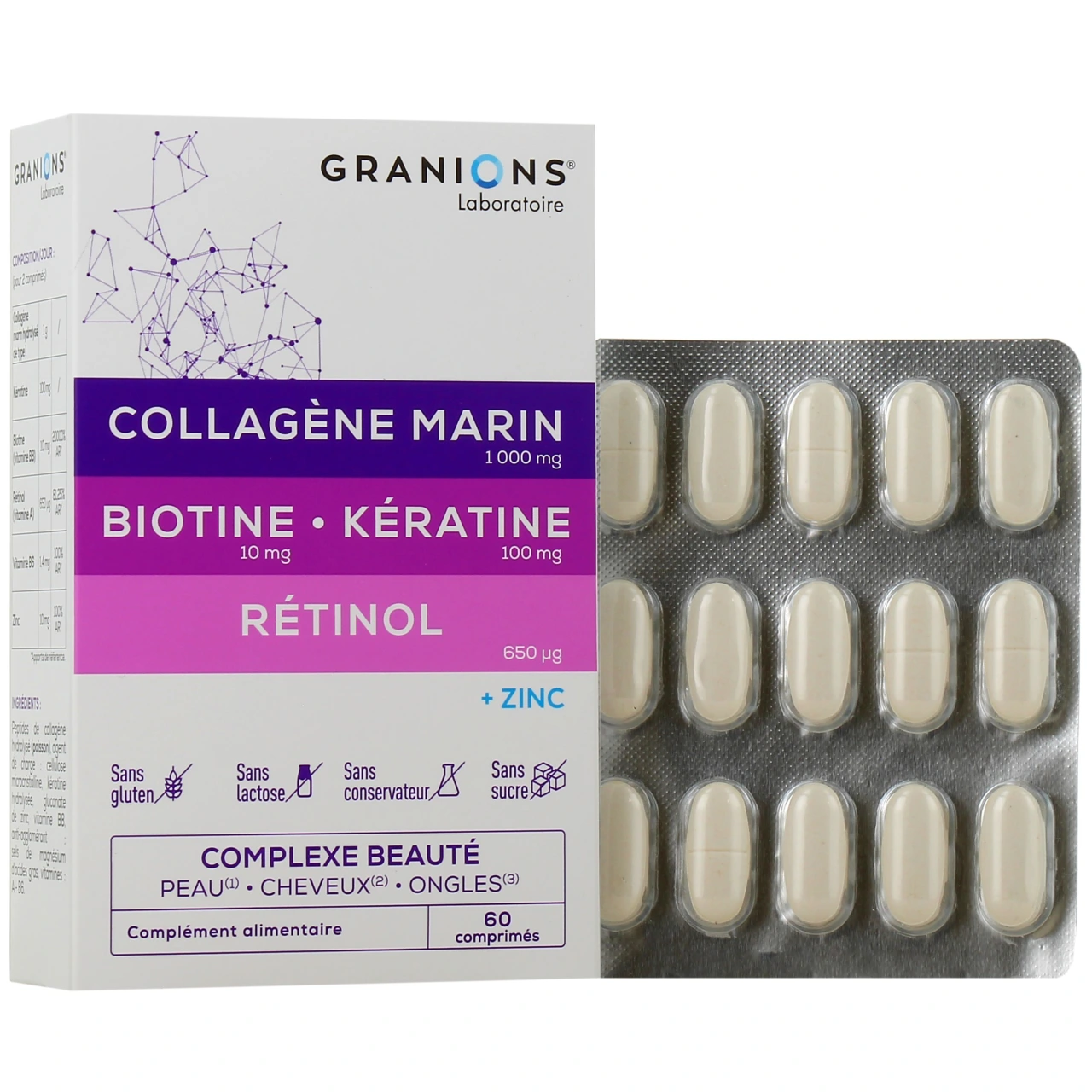 Granions Complexe Beauté Peau Cheveux Ongles - Granions