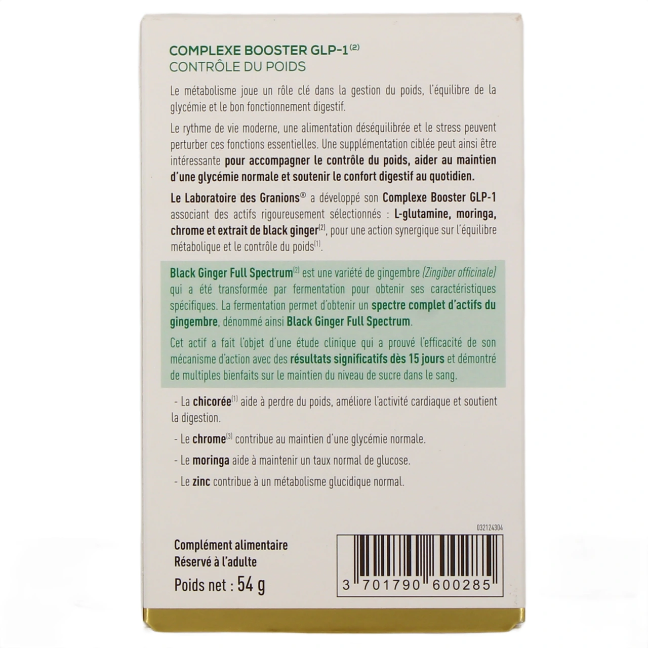 Granions Complexe Booster GLP-1 - Vue 3