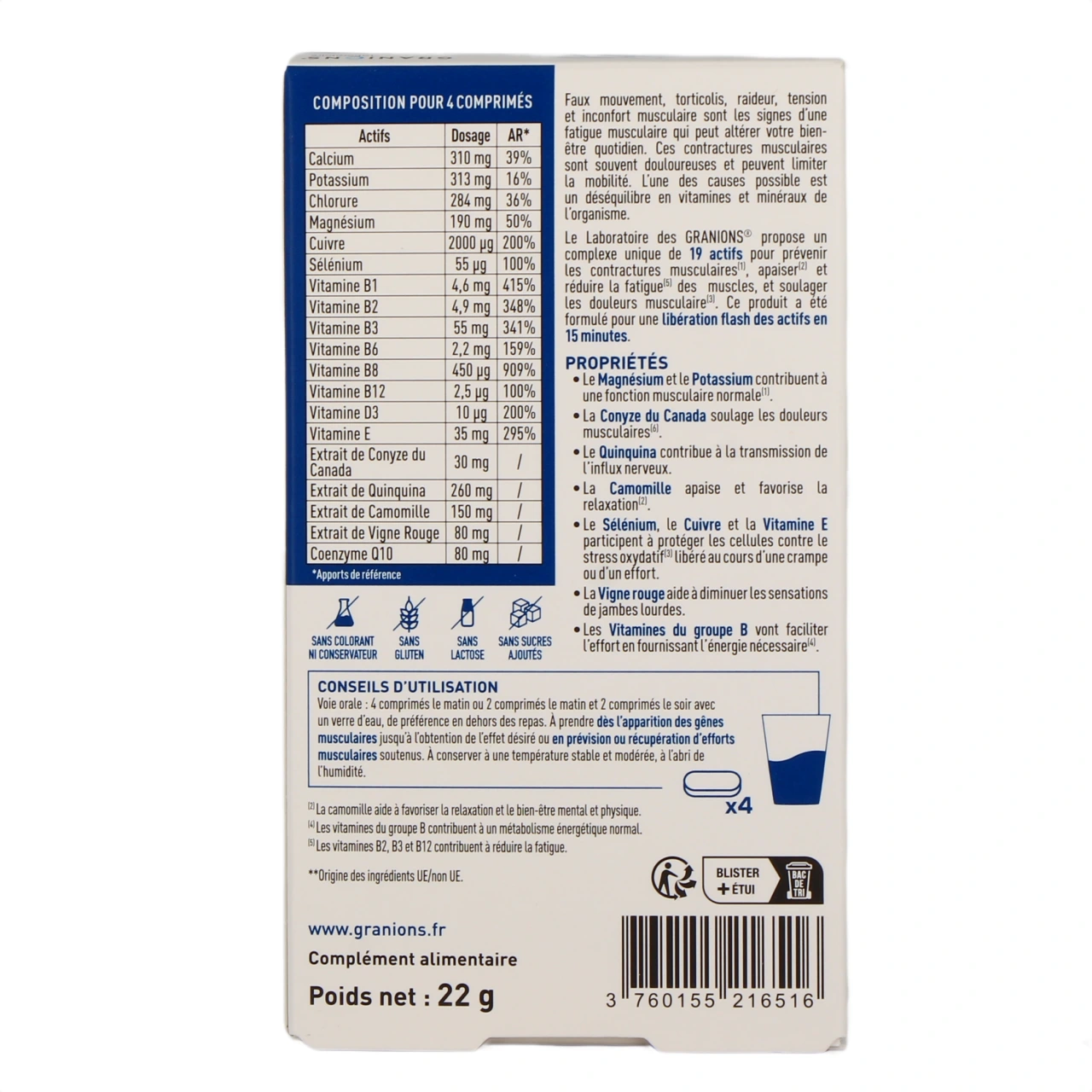 Granions Décontractant Musculaire Fort - Vue 3