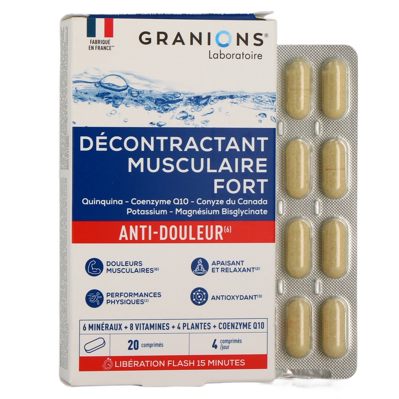 Granions Décontractant Musculaire Fort - Décontractant Musculaire