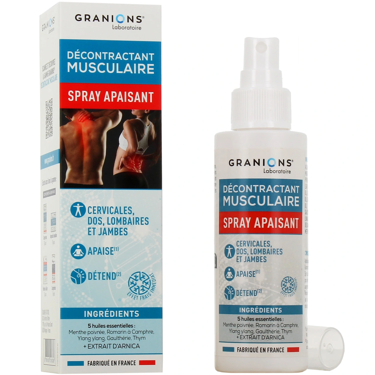 Granions Décontractant Musculaire Spray Apaisant - Décontractant Musculaire