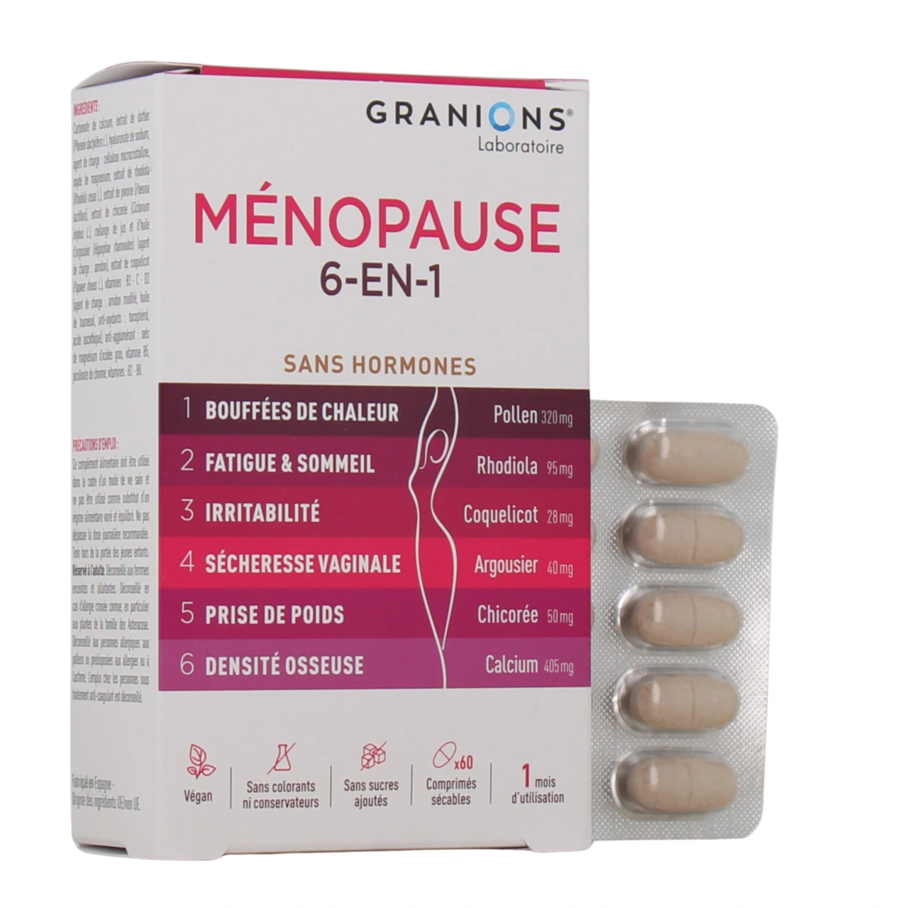 Granions Ménopause 6-en-1 Sans Hormones - Granions