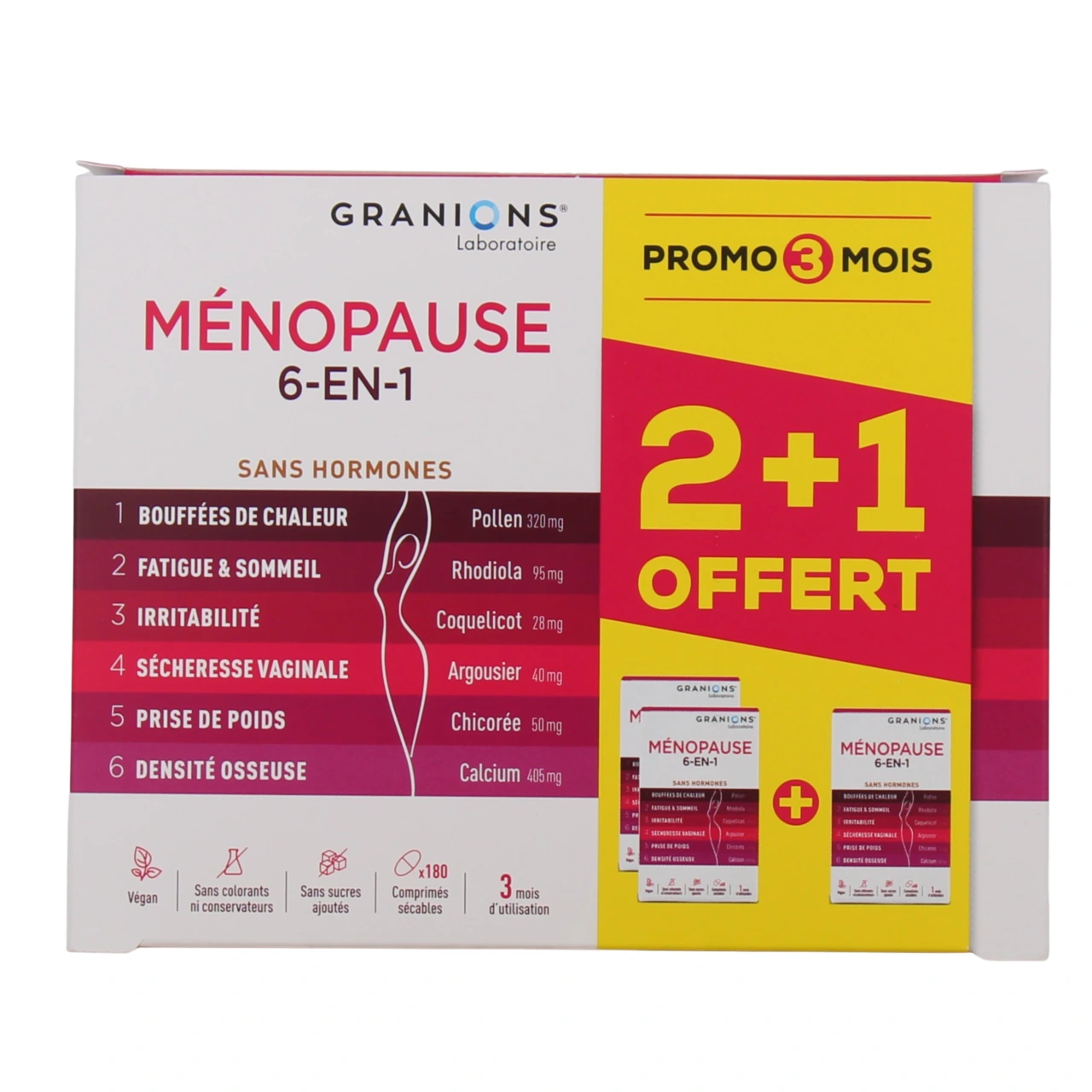 Granions Ménopause 6-en-1 Sans Hormones - Vue 4