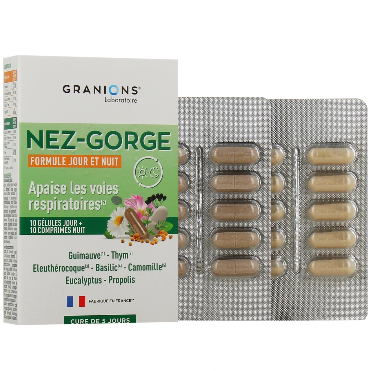 Granions Nez Gorge 10 gélules + 10 comprimés - Granions
