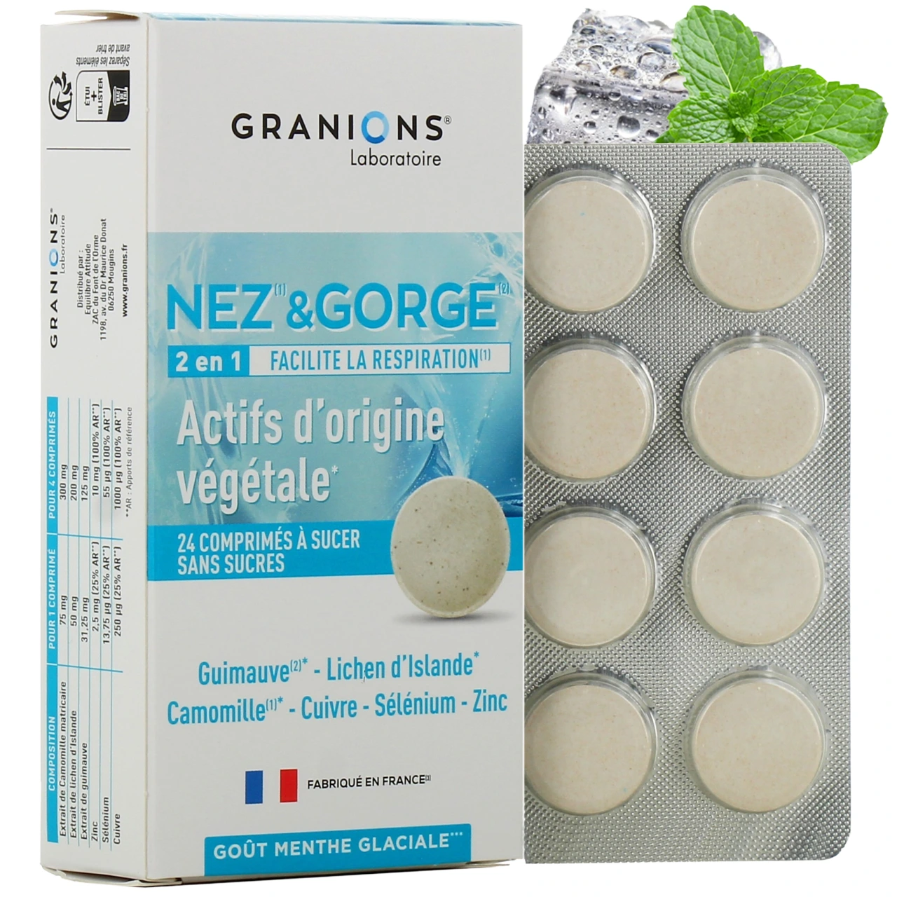 Granions Nez & Gorge 2 en 1 Comprimés à sucer - Granions