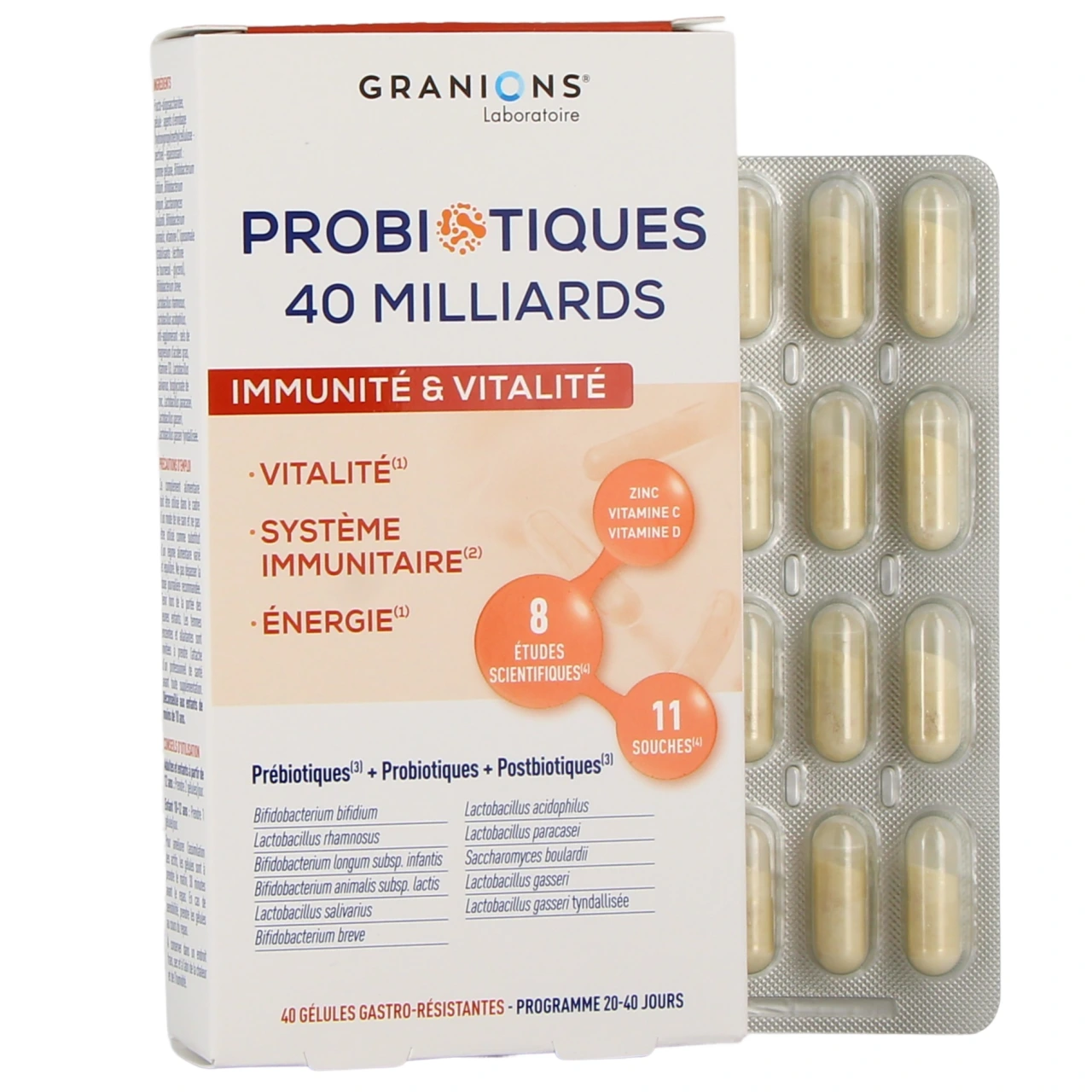 Granions Probiotiques Immunité & Vitalité - Granions