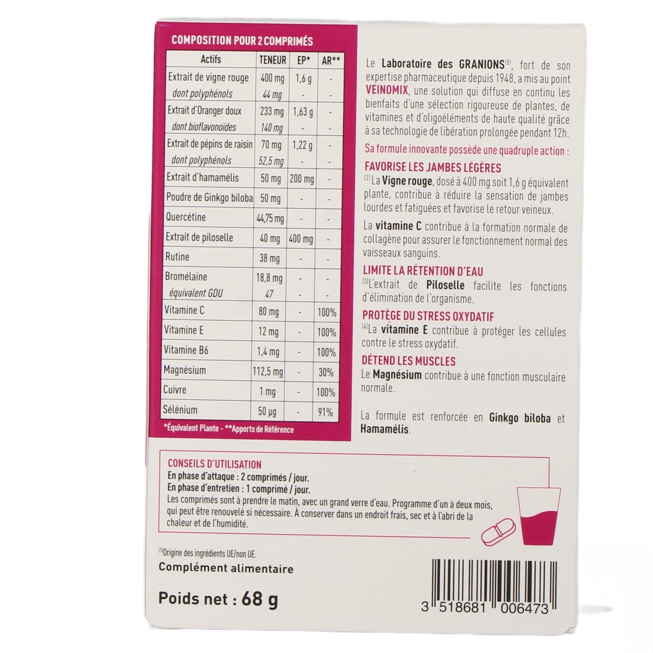 Granions Veinomix - Vue 3