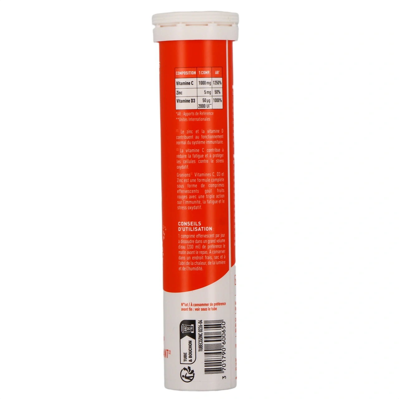 Granions Vitamine C 1000 Vitamine D3 Zinc - Vue 3