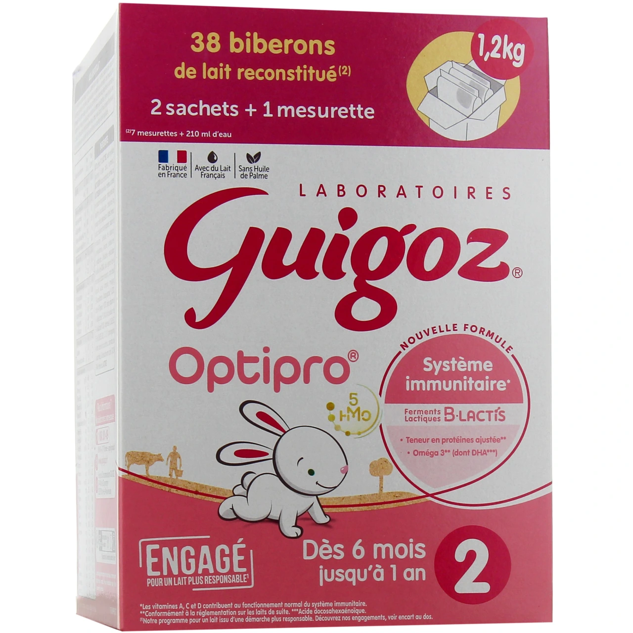Guigoz Optipro Lait 2eme âge - Vue 2