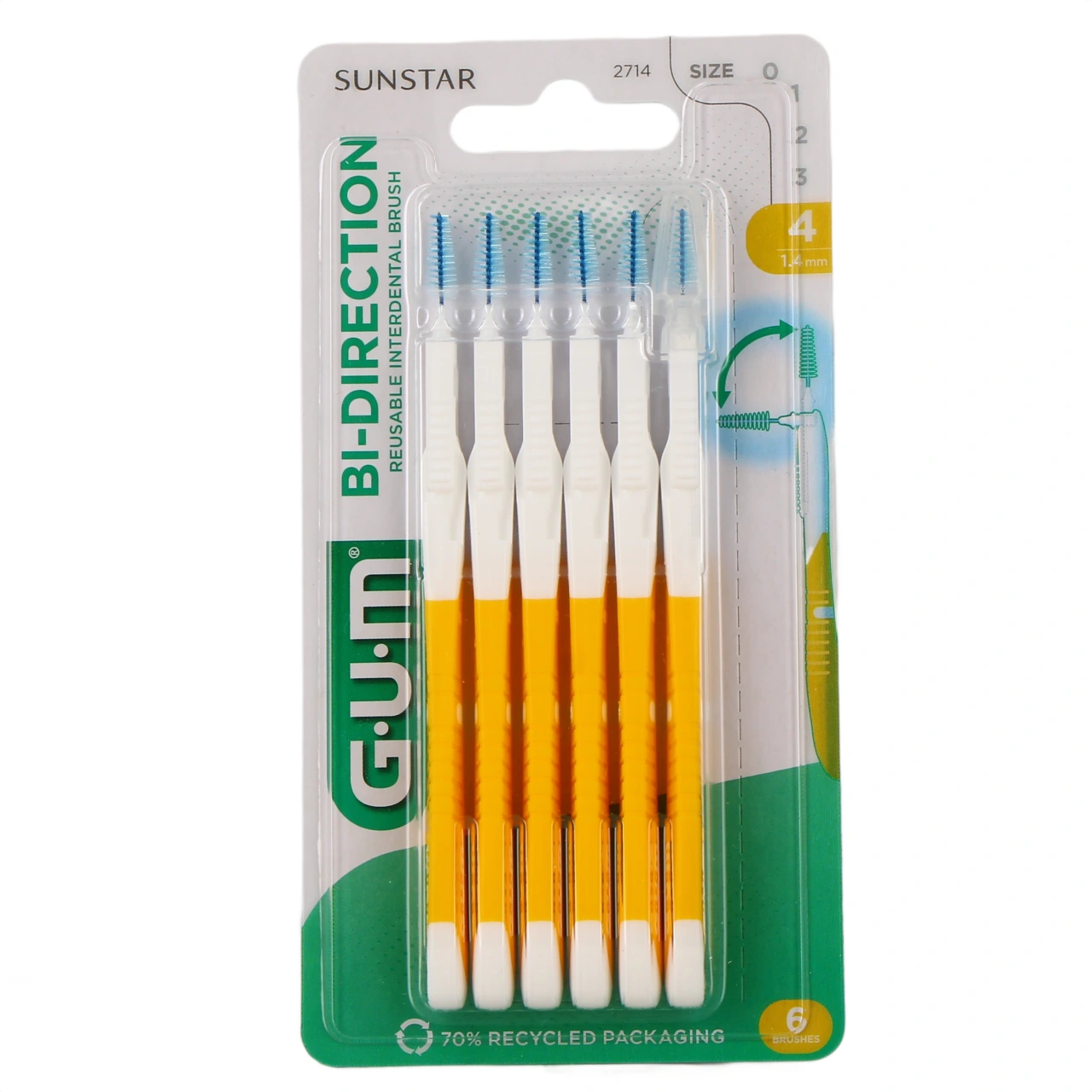 Gum Bi-Direction Brossettes interdentaires 6 Brossettes - Vue 5