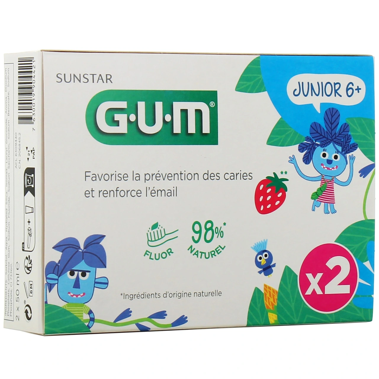 Gum Dentifrice Junior 6+ Goût Fraise - Vue 4