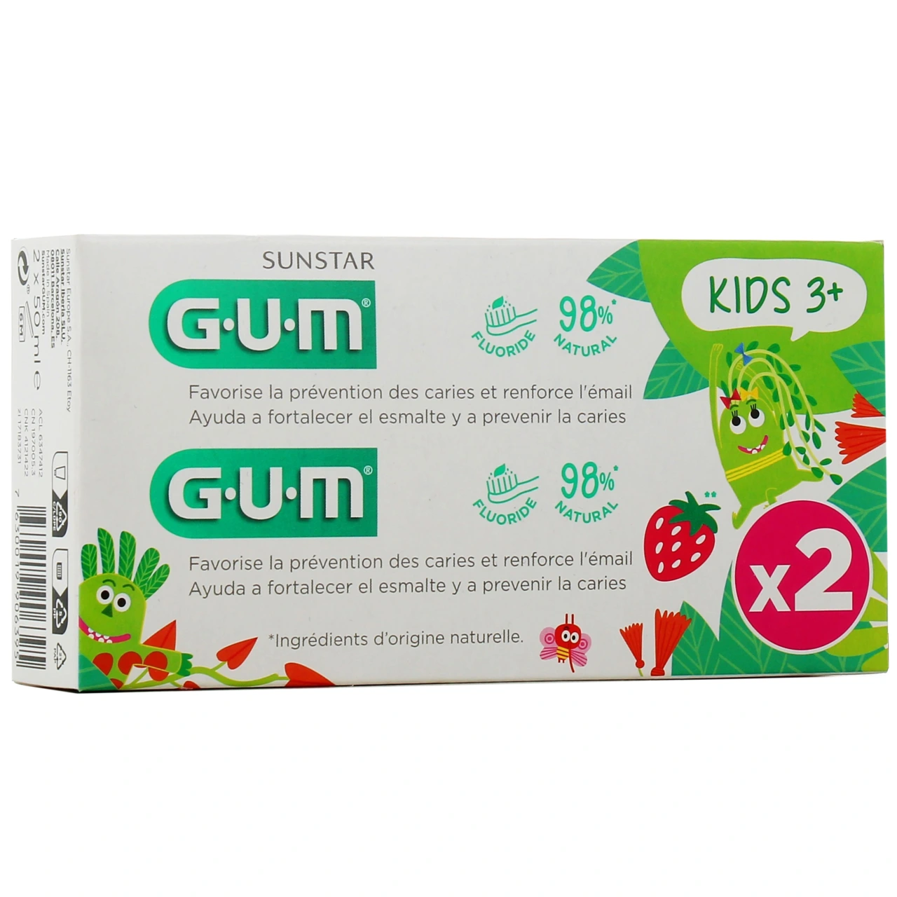 Gum Dentifrice Kids 3+ Goût Fraise - Vue 4