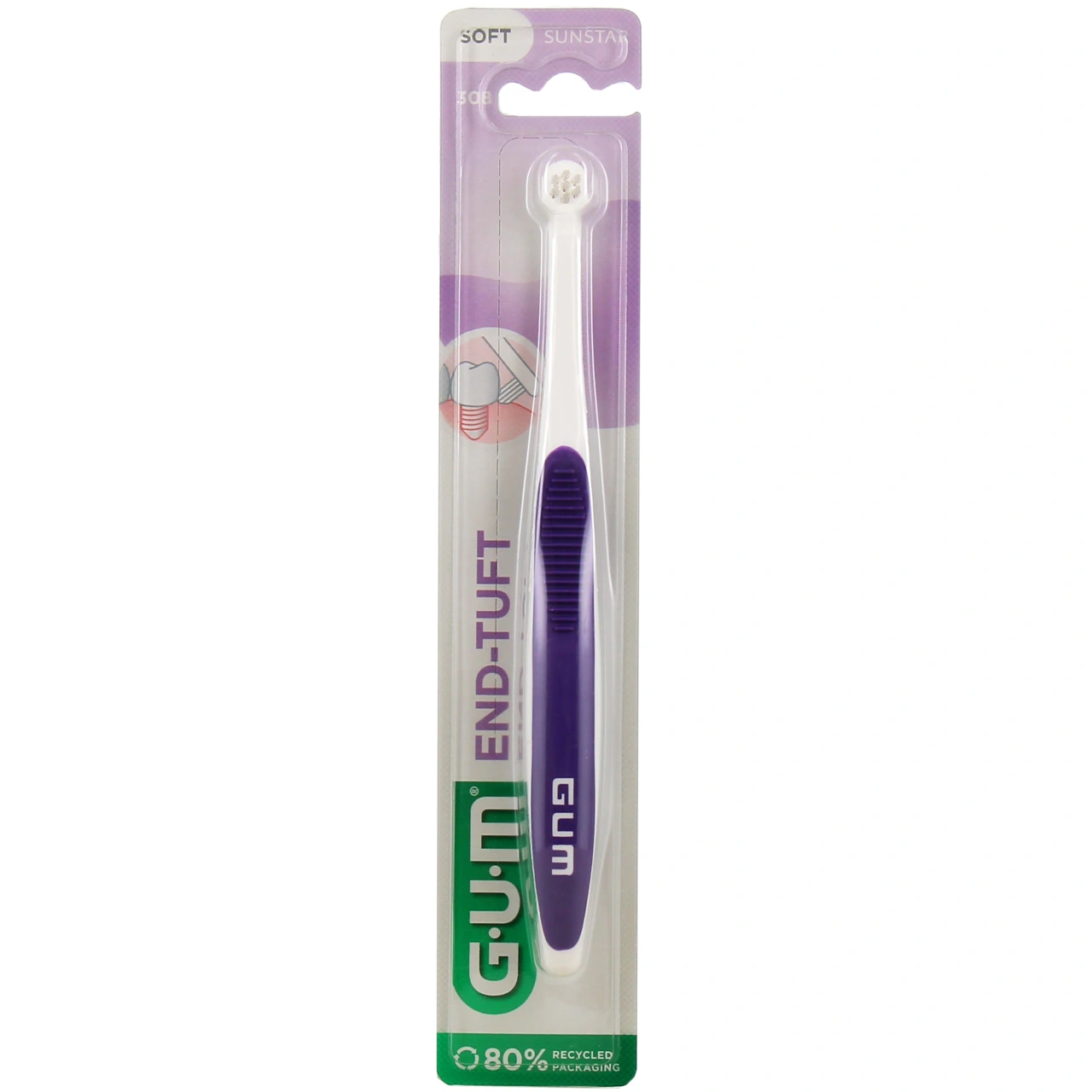 Gum End-Tuft Brosse à Dents Souple Mono-Touffe - Vue 4