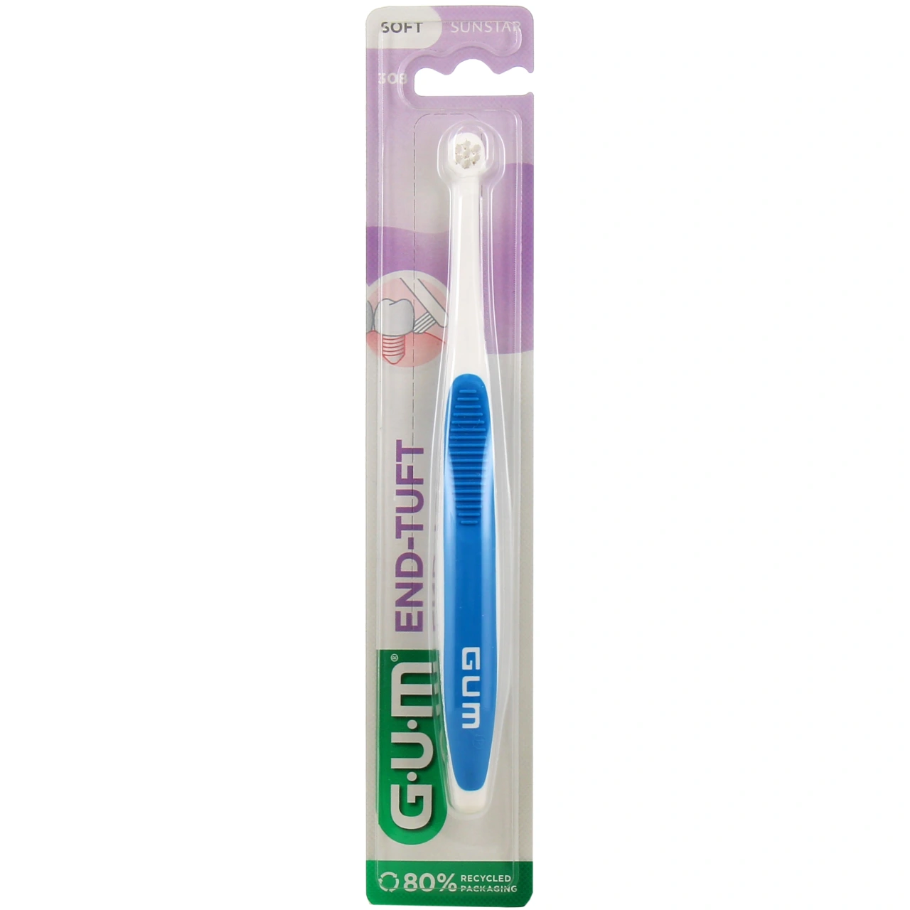 Gum End-Tuft Brosse à Dents Souple Mono-Touffe - Vue 3