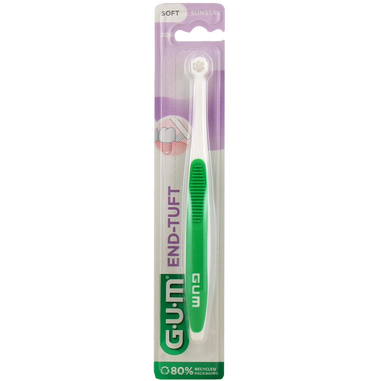 Gum End-Tuft Brosse à Dents Souple Mono-Touffe - Vue 2