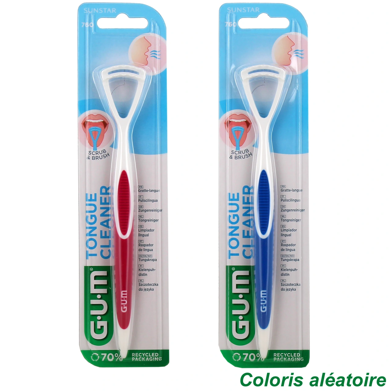 Gum Gratte-langue double action - Gum