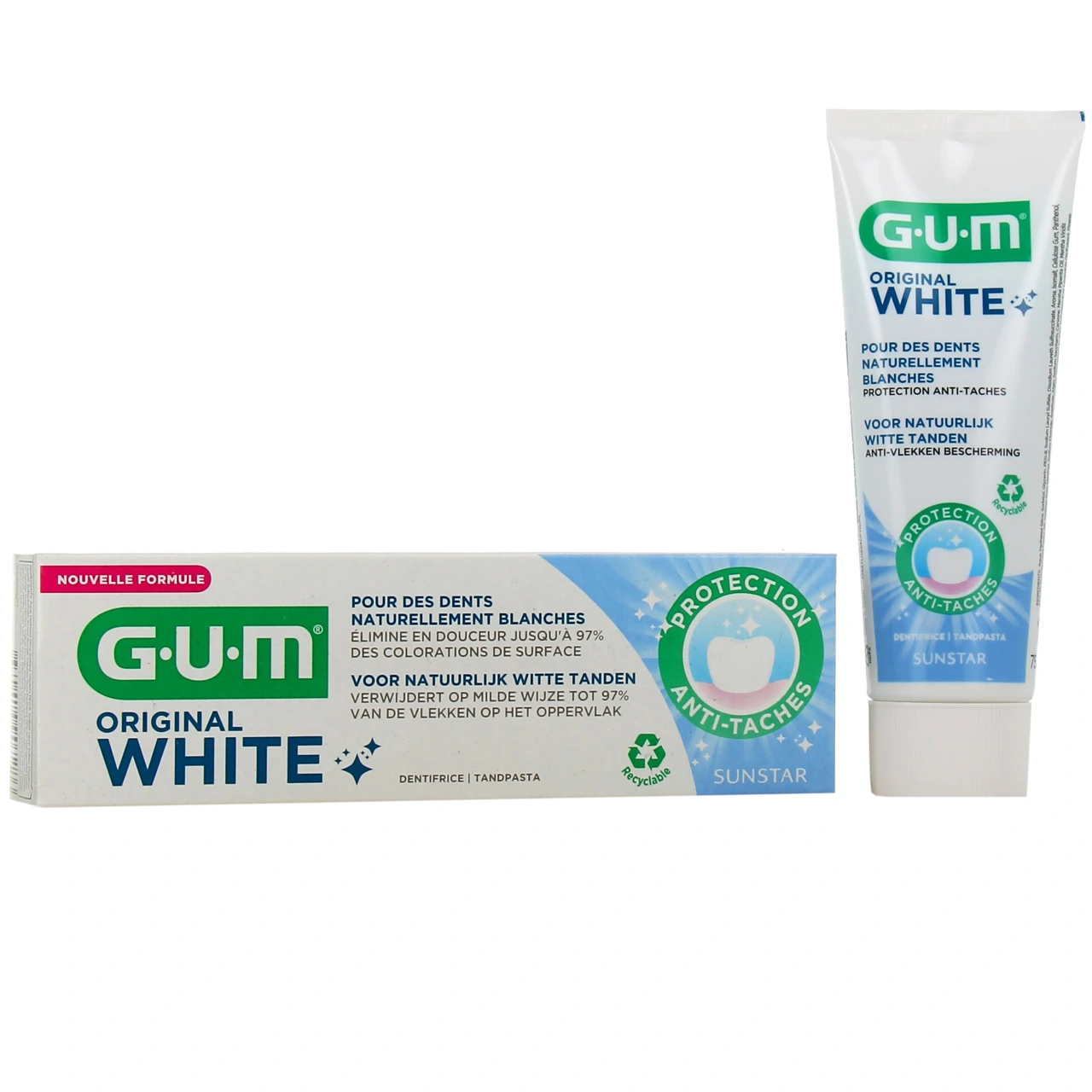 Gum Original White Dentifrice Blancheur - Vue 4