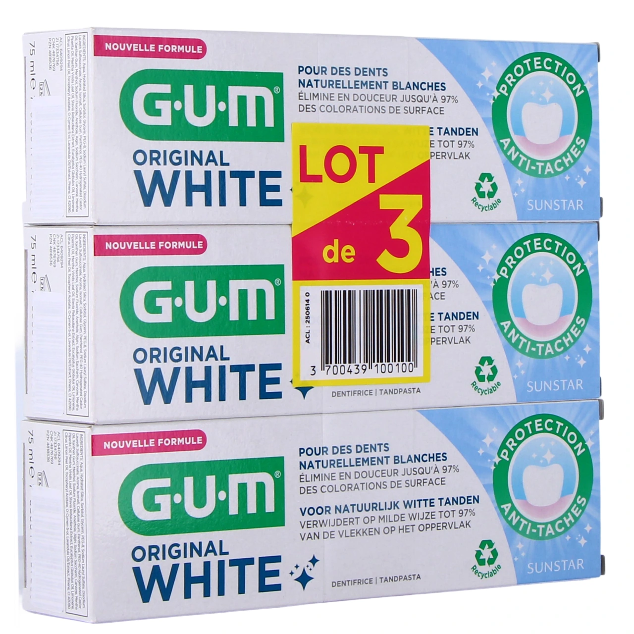 Gum Original White Dentifrice Blancheur - Gum