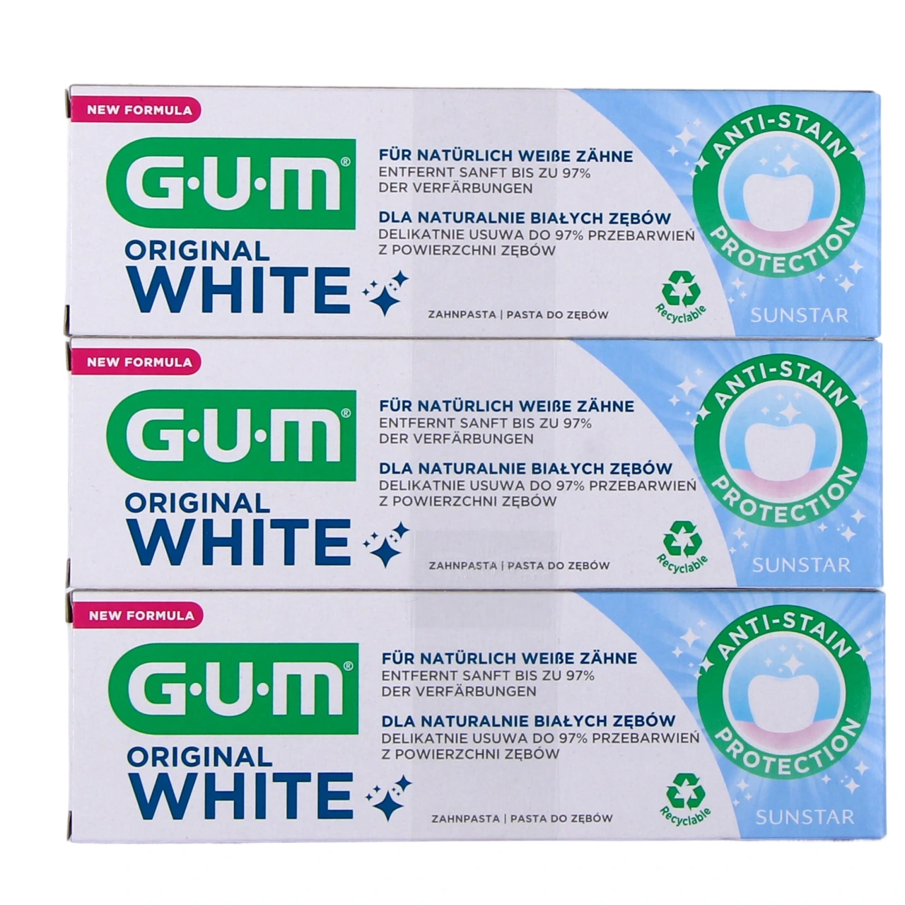 Gum Original White Dentifrice Blancheur - Vue 3
