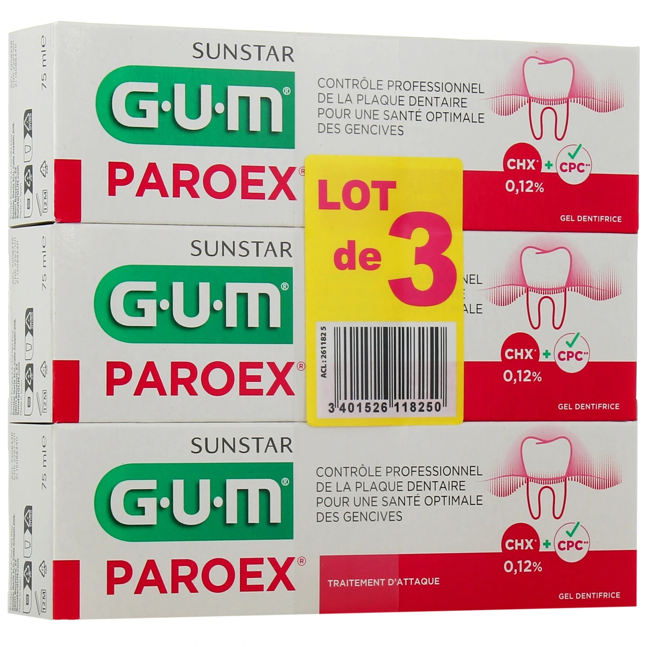 Gum Paroex Dentifrice - Vue 4