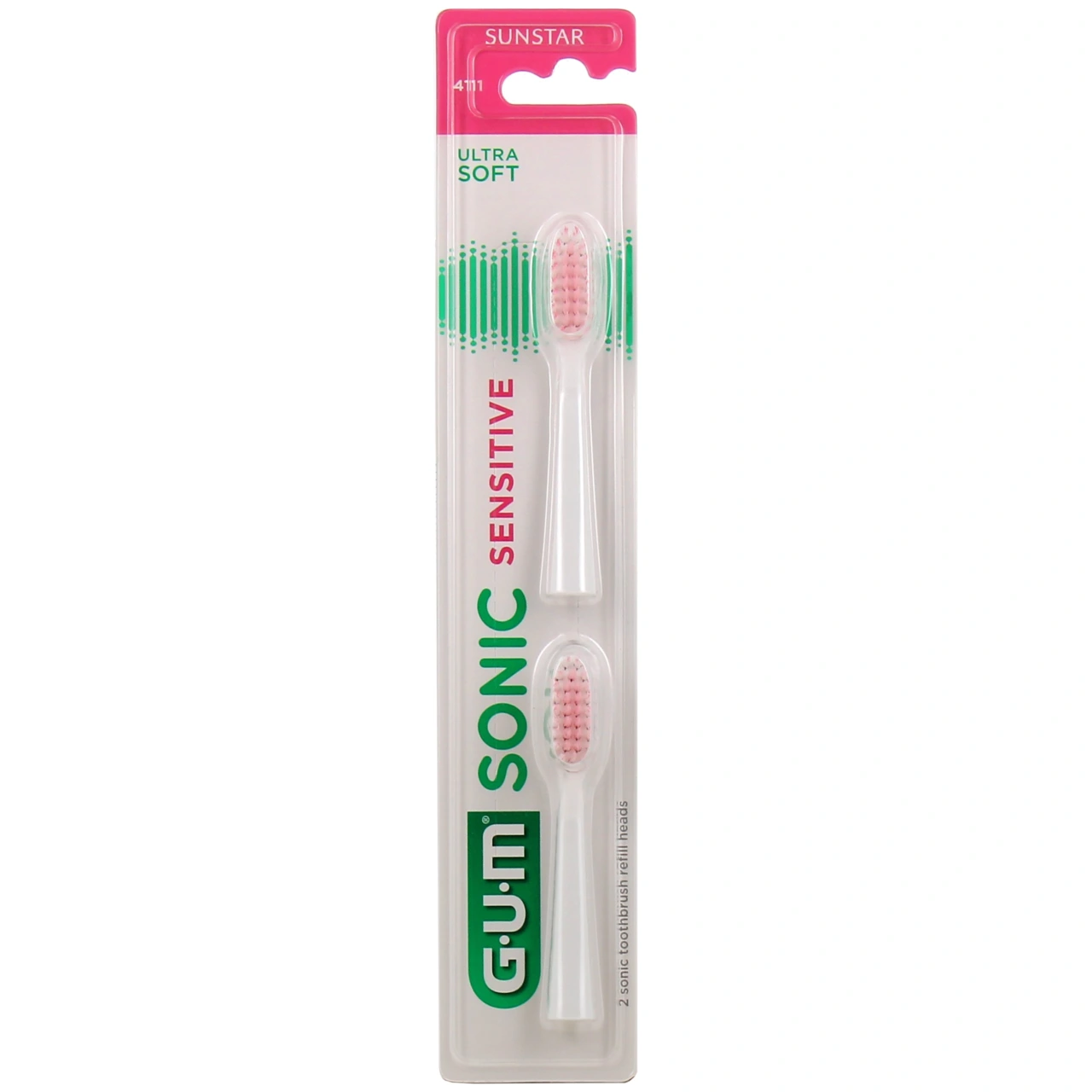 Gum Sonic Sensitive Têtes de rechange Ultra-Soft - Gum