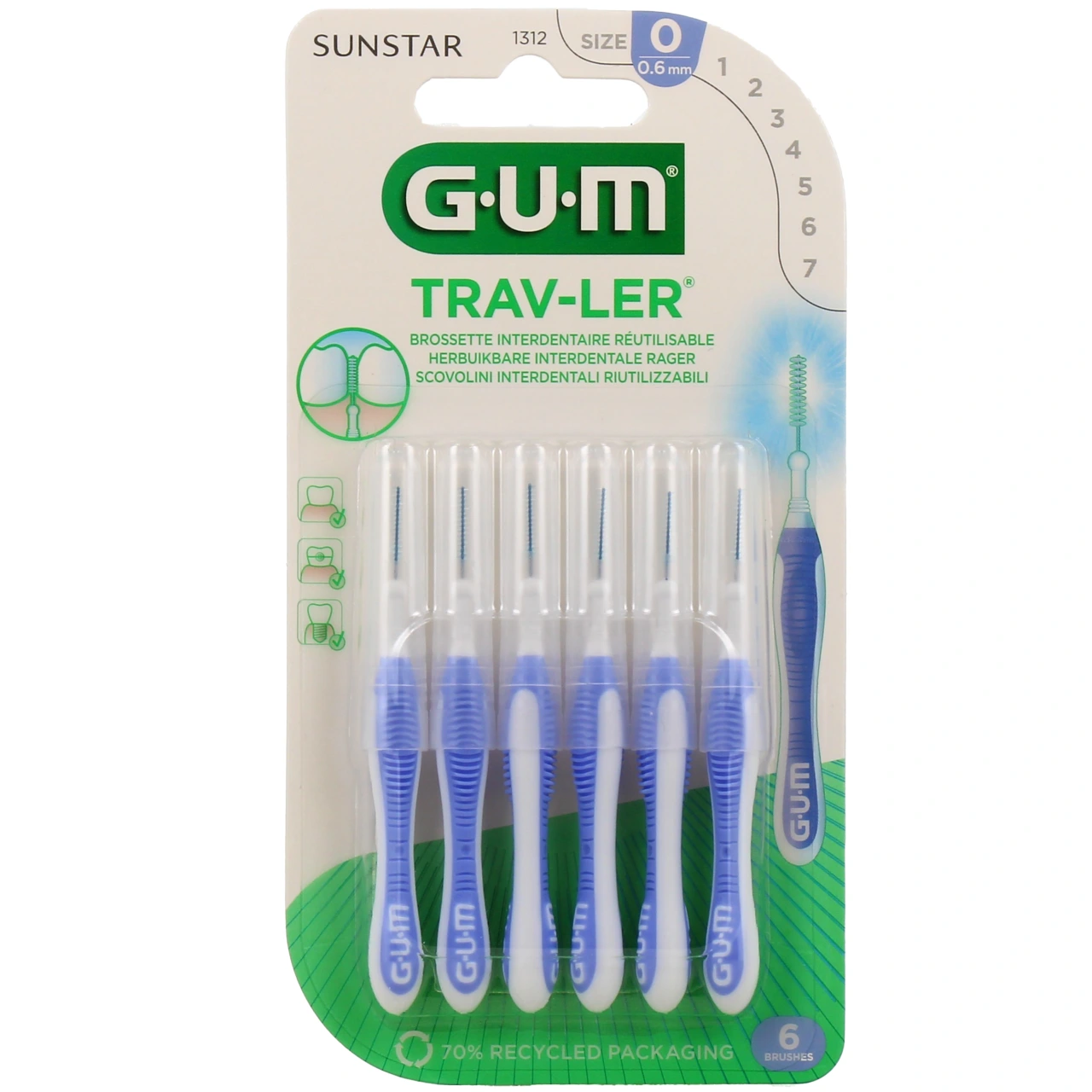 Gum Trav-ler Brossettes interdentaires - Gum