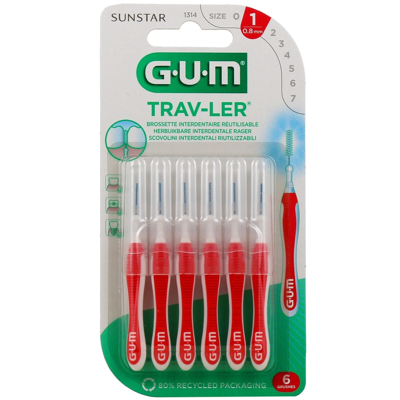 Gum Trav-ler Brossettes interdentaires - Vue 3