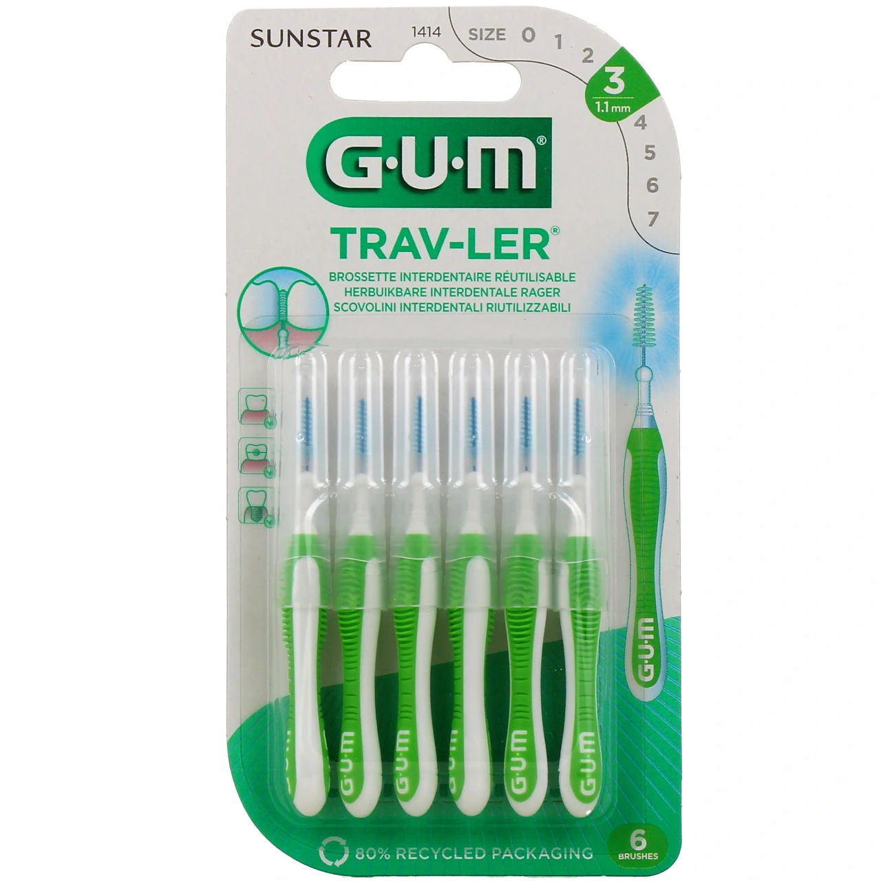 Gum Trav-ler Brossettes interdentaires - Vue 4