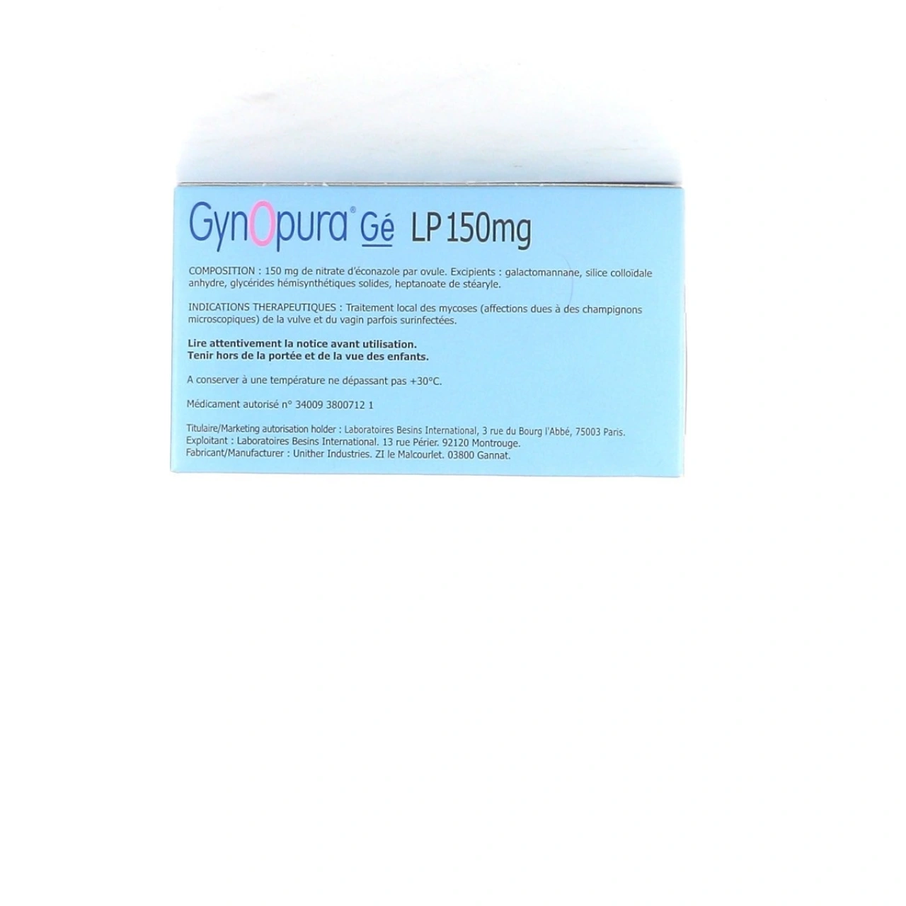 Gynopura Gé LP 150mg - Vue 2