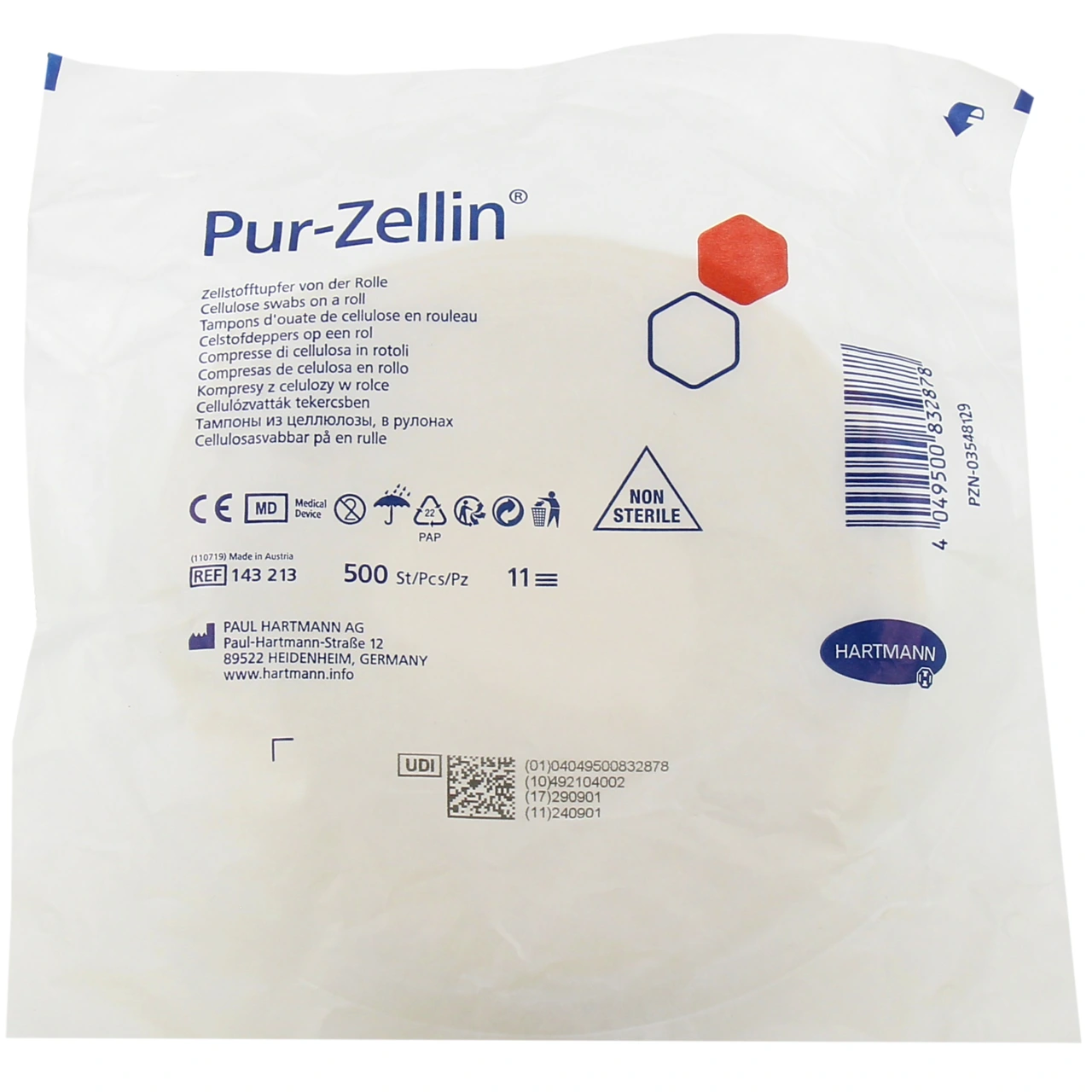 Hartmann Pur Zellin Tampons d’ouate - Hartmann