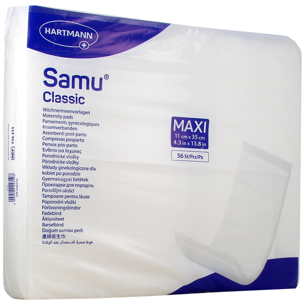 Hartmann Samu Classic Pansements Gynécologiques - Hartmann