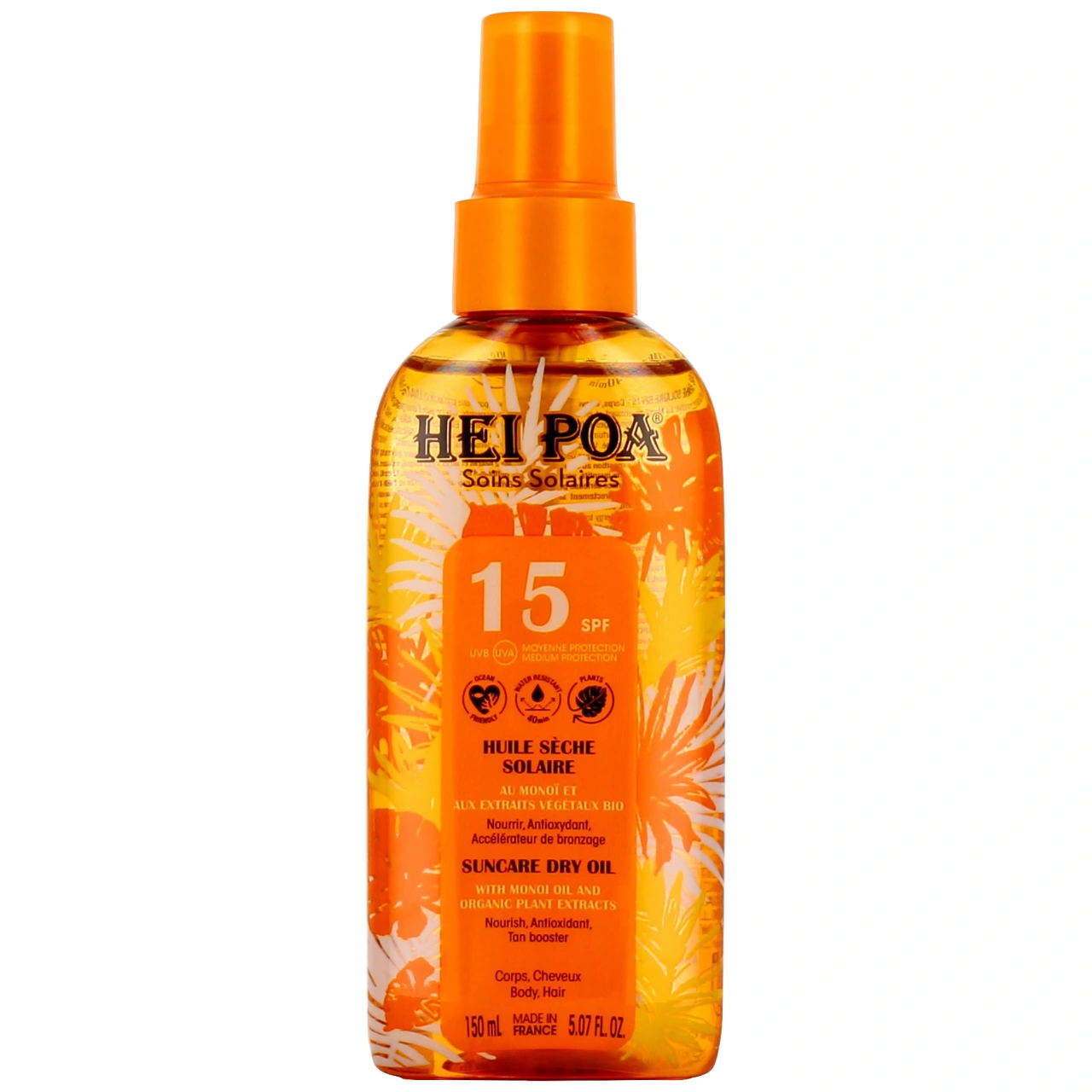 Hei Poa Huile Solaire au Monoï - Hei Poa