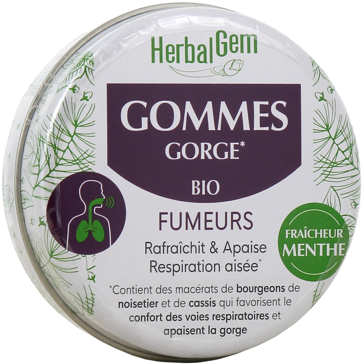 Herbalgem Gommes Gorge Bio pour Fumeurs - Herbalgem